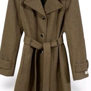 Calvin Klein Tan Wool Coat